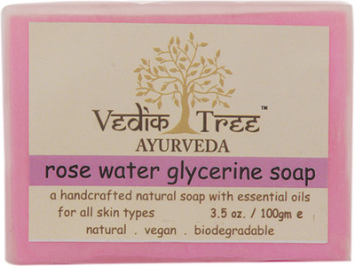 

VEDIKTREE Ayurveda Rose water soap with glycerine, 100 gm for oily skin(100 g)