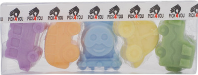 

Pick4you TOYS Glycerine Based Homemade Skin Friendly Fragranced Designer Soap set of 5(400 g, Pack of 5)