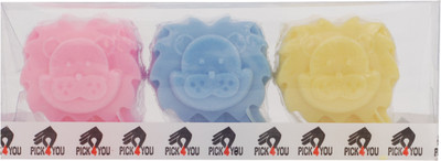 

Pick4You " LION" Glycrine Based Homemade Skin Friendly Fragranced Designer 3 Soap SET(300 g, Pack of 3)