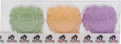 

Pick4you LION Glycerine Based Homemade Skin Friendly Fragranced Designer Soap set of 3(300 g, Pack of 3)