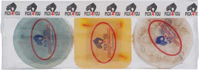 

Pick4you LUFA- SAFRON-HONEY OATS Glycerine Based Herbal Homemade Skin Friendly Fragranced Soap set of 3(300 g, Pack of 3)