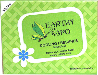 

Earthy Sapo Cooling Freshness Bathing Soap (alovera, cucumber soap)(100 g)