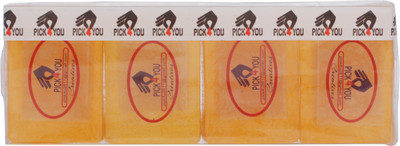 

Pick4you ORANGE Glycerine Based Herbal Homemade Skin Friendly Fragranced Soap set of 4(400 g, Pack of 4)