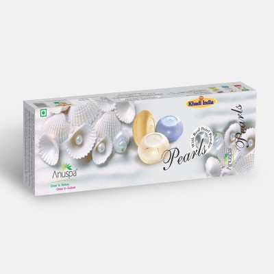 

Anuspa Pearl Set Exclusive Pack Of 3 Quality Herbal Soaps (125 Grams Each)(1 g, Pack of 3)