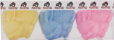 

Pick4you RABBIT Glycerine Based Homemade Skin Friendly Fragranced Designer Soap set of 3(300 g, Pack of 3)
