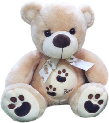 My Baby Excels Cute Bear Plush with Bow - Light Brown 32cm  - 32 cm(Brown)