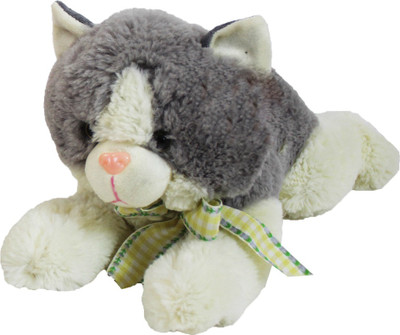 

My Baby Excels Lying Cat Plush - Grey 35cm - 35 cm(Grey)