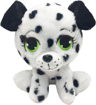 My Baby Excels Dotted Baby Dog with Big Eyes - White 19 cm - 19 cm(White)
