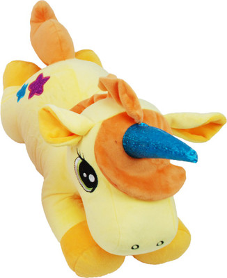 

My Baby Excels Lying Unicorn Plush - Yellow 37 CM - 37 cm(Yellow)
