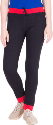 Kissero Solid Women Red, Black Track Pants