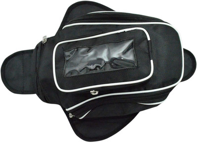 Golden Fox One-side Black Fabric Motorbike Saddlebag(4 L)