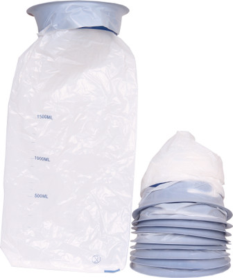 

Lifekrafts Disposable Vomit Bags , Pack of 100, Tough Material allows Leakage proof ; Easy to Close and Throw with its Closure system Vomit Bag(1500 ml White)