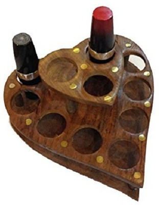 

Craftatoz Lipstick Holder Display Stand Home Decor Makeup Vanity Box(Brown)