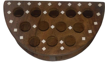 

Craftatoz Lipstick Stand Holder Makeup Vanity Box(Brown)