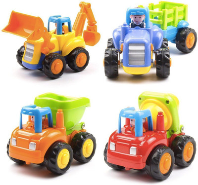 

See Inside Unbreakable Automobile Car Toy Set For Children Kids Toys Construction Team Set Of 4 (Multicolor)