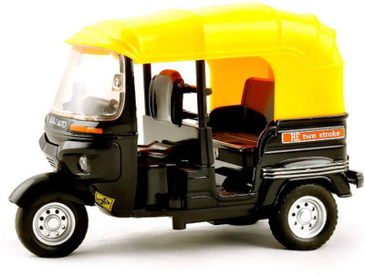

Pulse Pull Back 1:14 Scale Die Cast Metal Body Auto Rickshaw Toy for Kids(Multicolor)