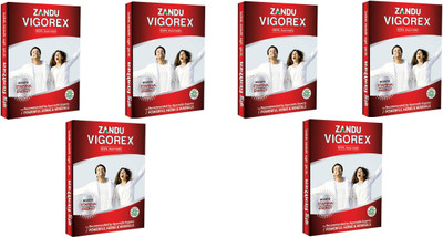 

Zandu Vigorex Ayurvedic Daily Energizer- 10 capsules (pack of 6)(60 No)
