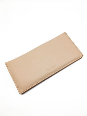 

Raza Women Beige Genuine Leather Wallet(14 Card Slots)