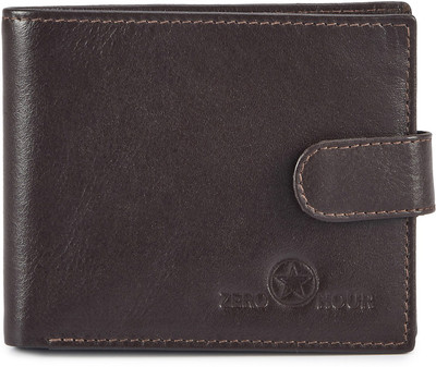

Zero Hour Men Casual Brown Genuine Leather Wallet(2 Card Slots)