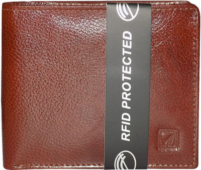 

Kan Men Brown Genuine Leather Wallet(4 Card Slots)