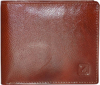 

Kan Men Brown Genuine Leather Wallet(5 Card Slots)