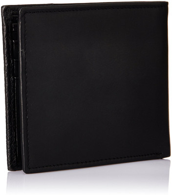 

Titan Men Casual Black Genuine Leather Wallet(6 Card Slots), S strip