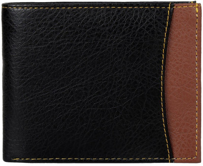 K London Men Casual Black Artificial Leather Wallet(4 Card Slots)