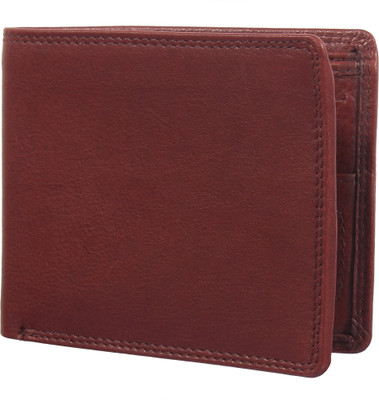 

Jungler Men Brown Genuine Leather Wallet(8 Card Slots)