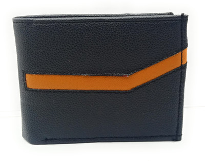 

Mumtaz & Son's Men Casual Black Genuine Leather Wallet(5 Card Slots), B;ack