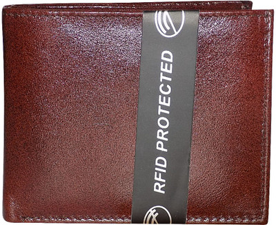 

Kan Men Maroon Genuine Leather Wallet(5 Card Slots)