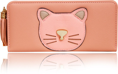 

Cidky Women Beige Canvas Wrist Wallet(10 Card Slots)