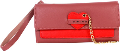 

b4bags Girls Tan Artificial Leather Wallet(12 Card Slots), Rose brown