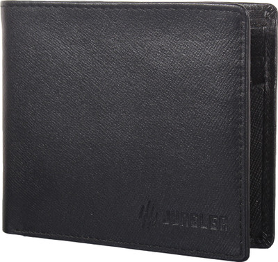 

Jungler Men Formal Black Genuine Leather Wallet(4 Card Slots)
