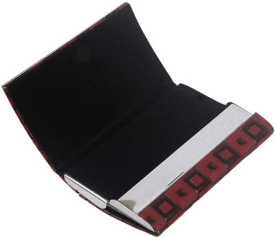 

Treely Men Casual Maroon Aluminium Card Holder(30 Card Slots)