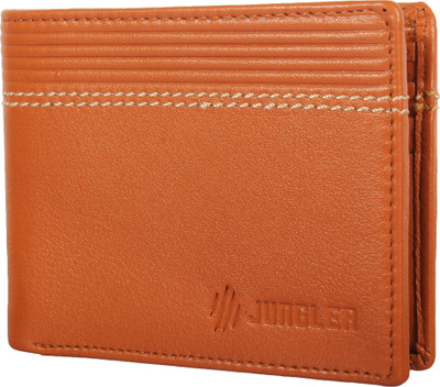 

Jungler Men Brown Genuine Leather Wallet(8 Card Slots)
