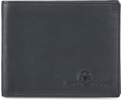 

Zero Hour Men Casual Black Genuine Leather Wallet(12 Card Slots)