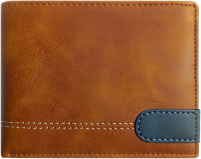 

Helizest Boys Tan Genuine Leather Wallet(6 Card Slots)