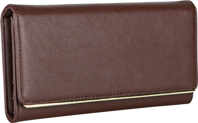

Lino Perros Women Brown Artificial Leather Wrist Wallet(6 Card Slots)