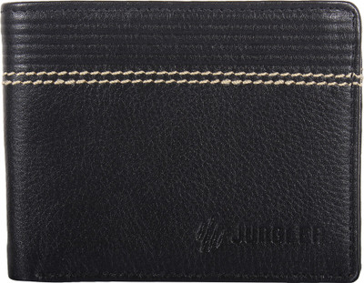 

Jungler Men Casual Black Genuine Leather Wallet(8 Card Slots)