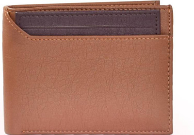 

Arrowbee Men Tan Artificial Leather Wallet(5 Card Slots), Tan-brown