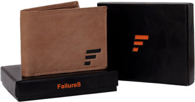 

FailureS Men White Genuine Leather Wallet(4 Card Slots)