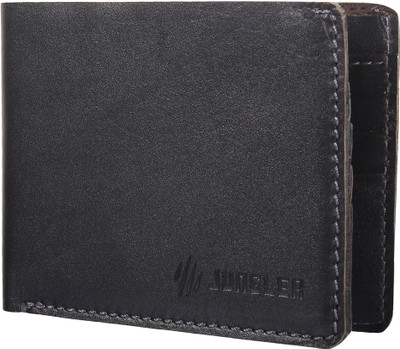 

Jungler Men Formal Black Genuine Leather Wallet(8 Card Slots)