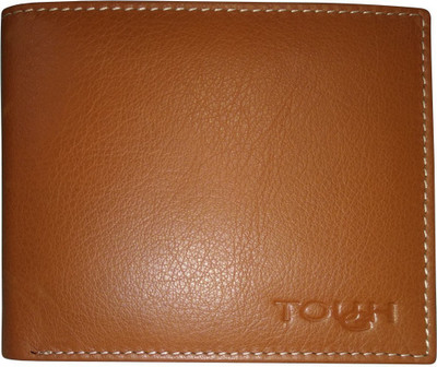 TOUGH Men Tan Genuine Leather Wallet(6 Card Slots), Cognac