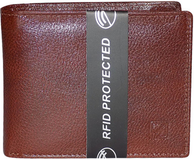 

Kan Men Brown Genuine Leather Wallet(5 Card Slots)