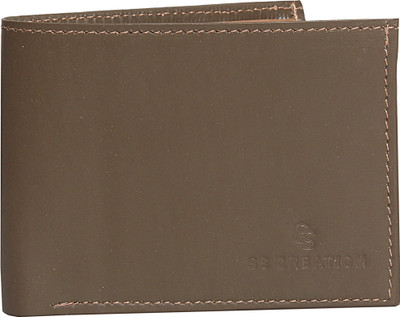

SS CREATION Men Brown Genuine Leather Wallet(5 Card Slots), W 8
