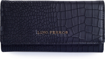 

Lino Perros Women Black Artificial Leather Wallet(5 Card Slots)