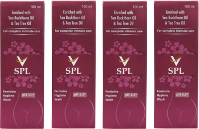 

VSPL Feminine wash Sea Buckthorn Oil Each 100ml Intimate Wash(400 ml, Pack of 4)