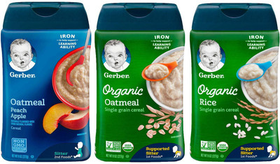 

Gerber Cereal Combo 227g (8oz) (Pack of 3) - Organic Rice + Organic Oatmeal + OPA Cereal(681 g, Pack of 3, 6)