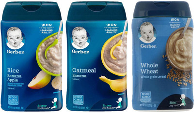 Gerber Cereal Combo 227g (8oz) (Pack of 3) - Options 51 Cereal(681 g, Pack of 3, 6)