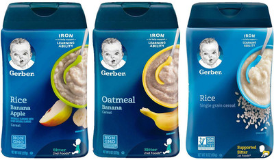 

Gerber Cereal Combo 227g (8oz) (Pack of 6) - 2 Rice & Banana Apple + 2 Oat & Banana + 2 Rice Cereal(1362 g, Pack of 6, 6)